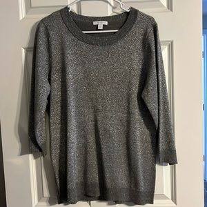 Glittery Gray Sweater